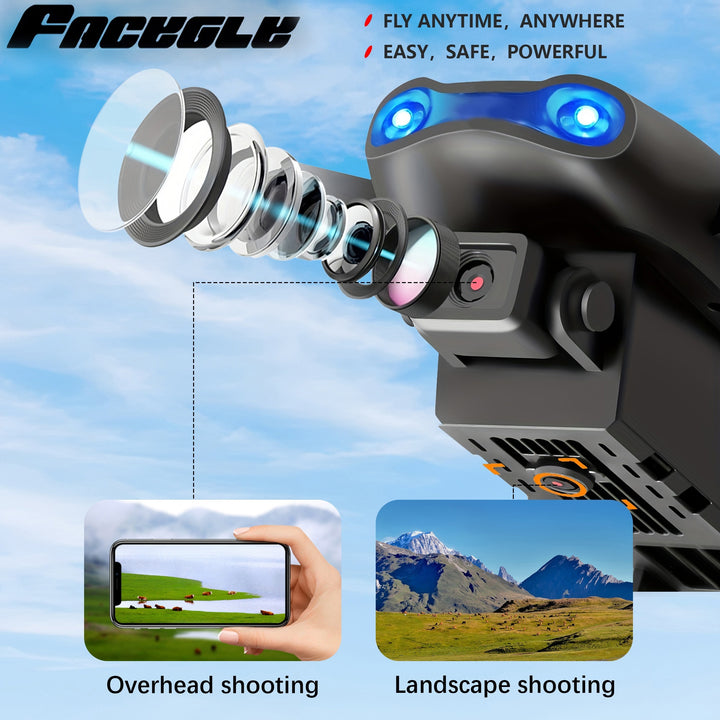 E99 Drone with Dual HD Camera
Affordable and easy to fly, this foldable drone features WiFi FPV, altitude hold, and stable remote control—perfect for kids, beginners, and men’s gifts!