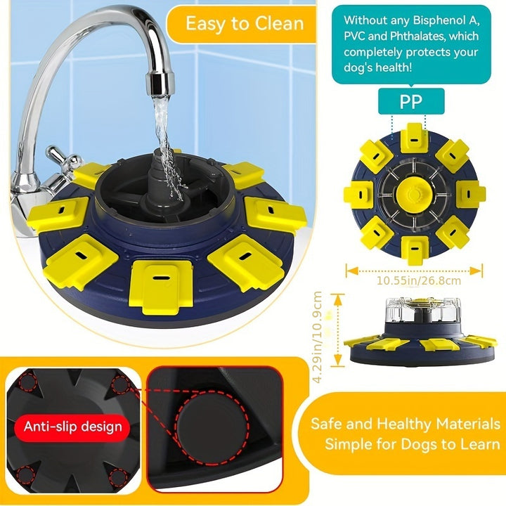 Dog Rotating Puzzle Toy, Dog Treat Puzzle Slow Feeder, Interactive Enrichment Toys For Large/Medium/Small, Dog Food Dispenser For Boredom And Mental Stimulation