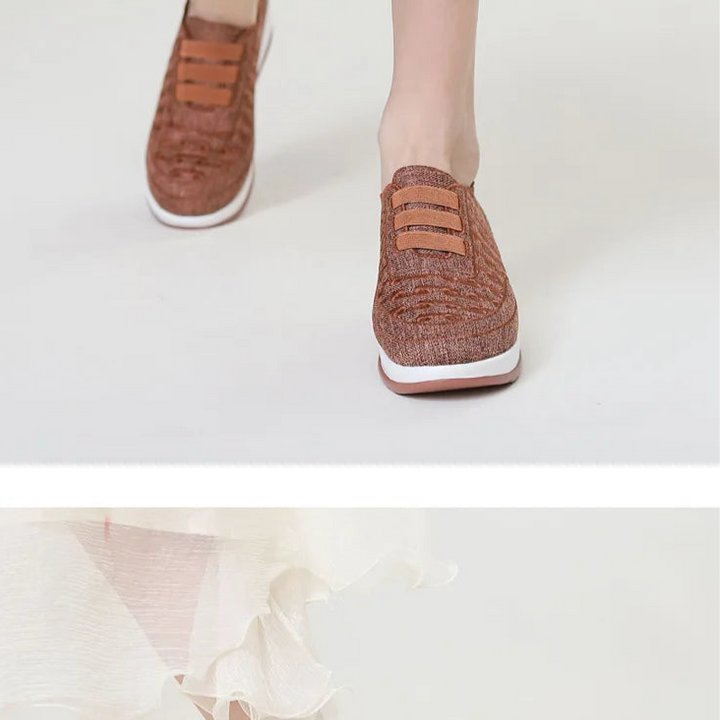 Women's Swing Sneakers Platform Wedge Slip on Casual Sports Shoes for Woman Breathable Slimming Fitness Rocking Shoes Thick Sole
