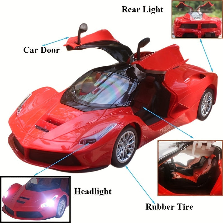 Electric RC Car with Opening Doors
This remote control car delivers high-speed fun with realistic design and opening doors. Perfect for kids who love action and machines! 🚗⚡🎮