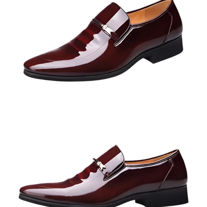 Luxury Business Oxford Leather Shoes Men Breathable Patent Leather Formal Shoes Plus Size Man Office Wedding Flats Male Black