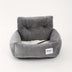 Plush Puppy Travel Booster Seat - Luxurious Car Bed with Adjustable Safety Harness, Machine-Washable, Perfect Warm Kennel for Puppies On-the-Go