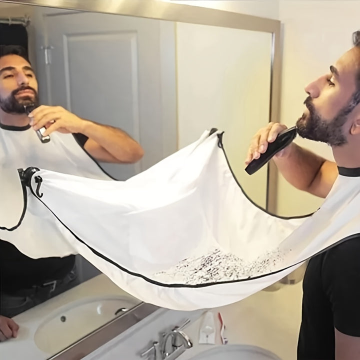 Men's Beard Shaving Apron - Cleaning Bib For Hairdressers And Shavers - Perfect For Grooming And Styling