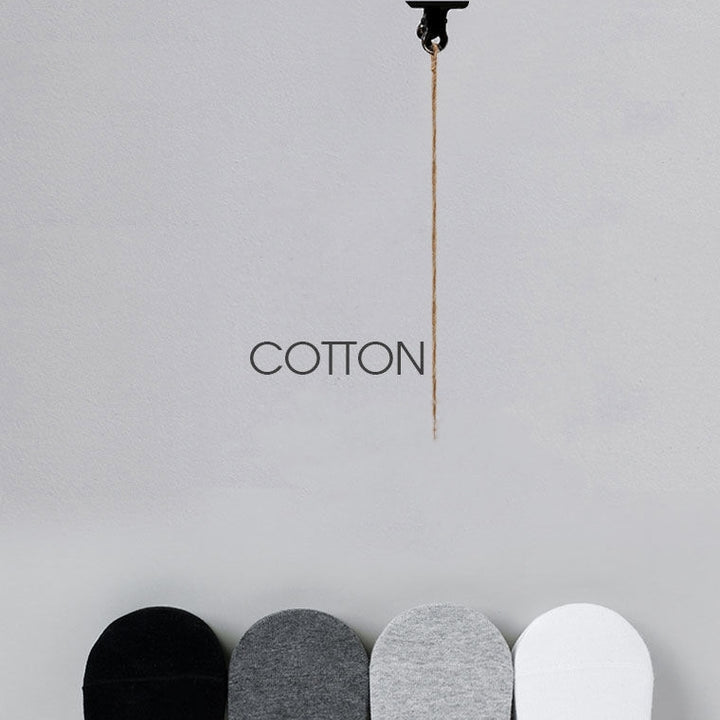 3/5/10 Pairs Men's Cotton Blend Plain Color Breathable Sweat Resistant Anti-odor No Show Socks