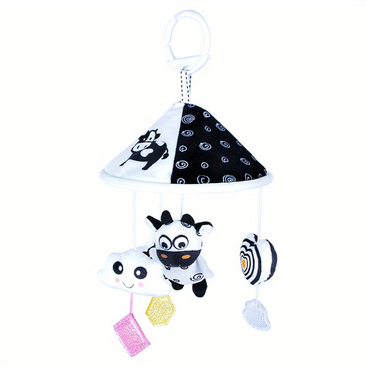 Visual Stimulation On the Go
This black and white hanging baby toy features soft animal designs, gentle wind chimes, and high-contrast colors to support early visual development. Perfect for cribs, strollers, car seats, and baby carriers. 👶🖤🤍