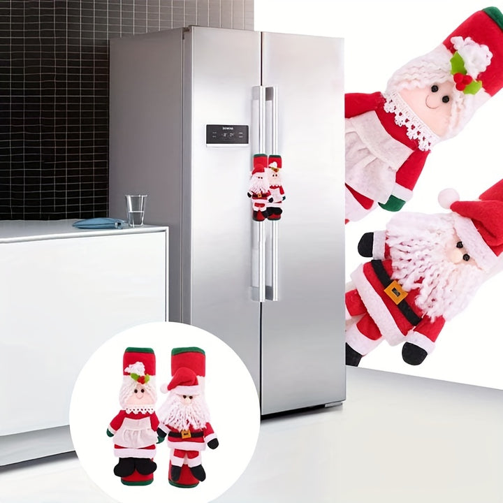Festive Touch for Your Kitchen!
Add holiday cheer with these adorable Santa and Snowman handle covers! Perfect for decorating fridge, microwave, oven, or dishwasher handles—while keeping them clean and protected. 🎄🎅❄️