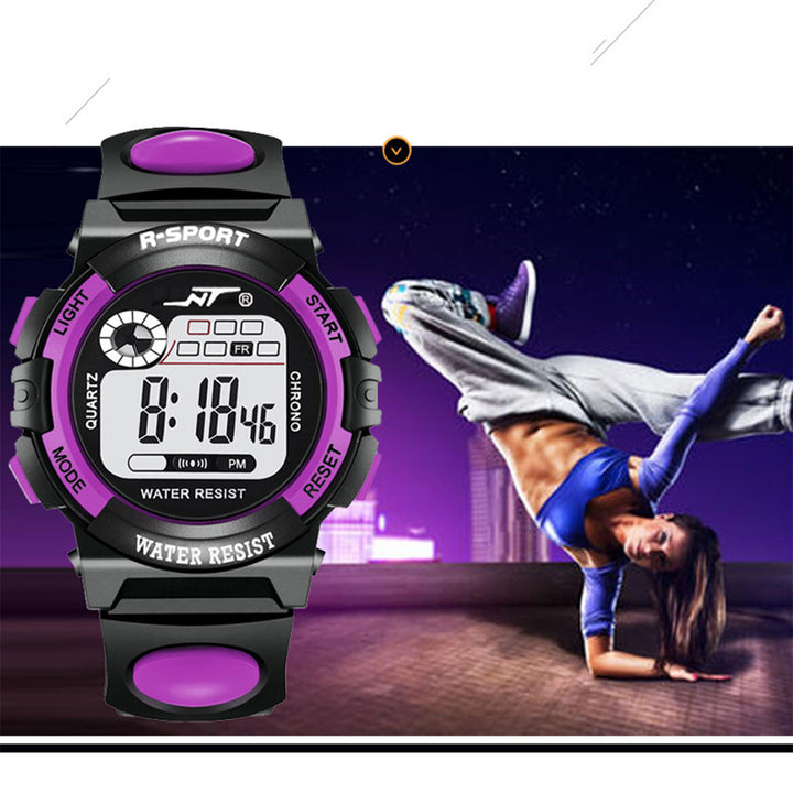 Vibrant Youth Watch - Luminous Digital Timepiece with Multifunctional Features for Middle School Students, Boys, and Girls, High School, Casual Wear, Water-Resistant, and Easy-to-Read Display