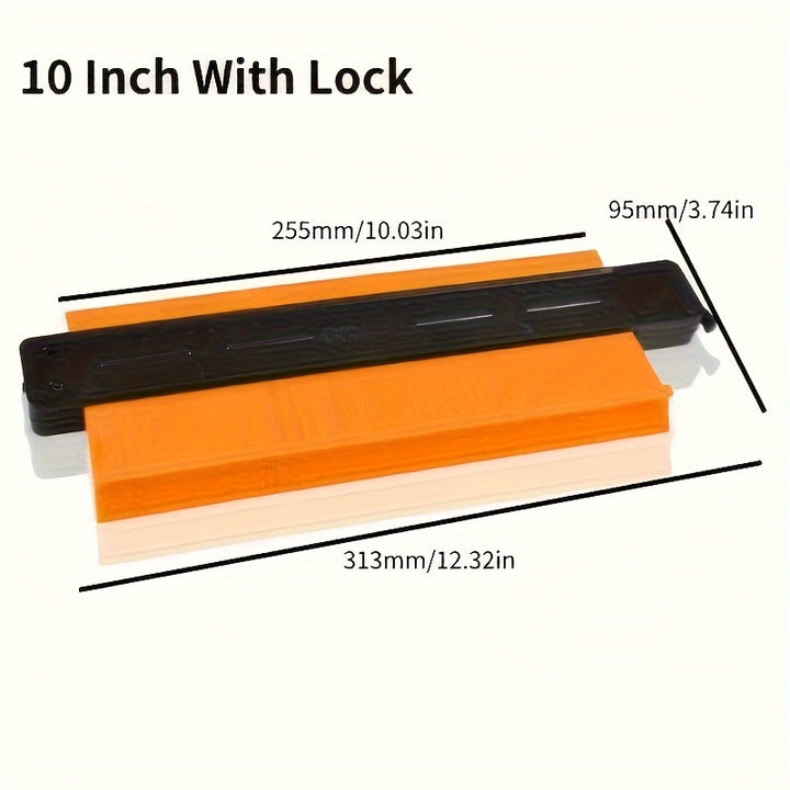 5Inch/10Inch GOXAWEE Precision Contour Gauge - Squares for Flooring, Construction, Carpenter, DIY Handyman - Adjustable Lock, Precise Irregular Shape Duplicator for Accurate Measurements