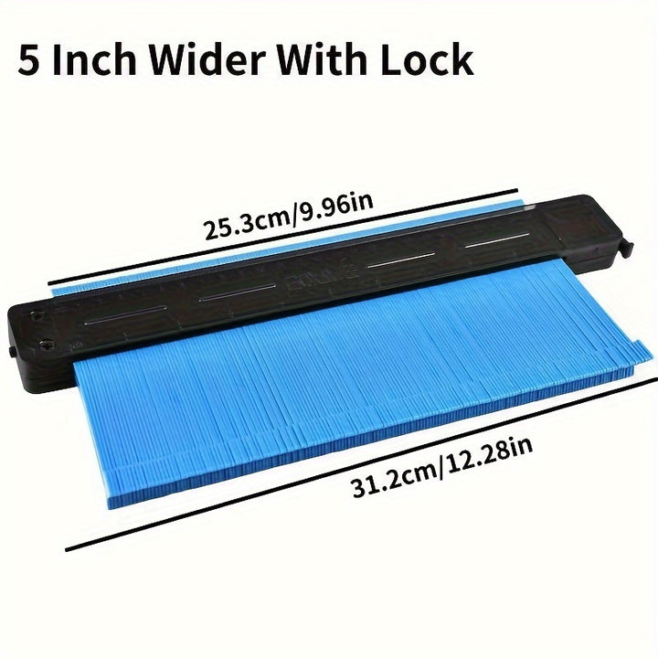5Inch/10Inch GOXAWEE Precision Contour Gauge - Squares for Flooring, Construction, Carpenter, DIY Handyman - Adjustable Lock, Precise Irregular Shape Duplicator for Accurate Measurements