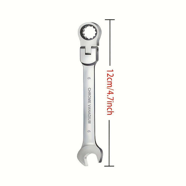 1pc/12pcs, Ratchet Wrench With Flexible Head, Dual-use Ratchet Tool Automotive Hand Tool Ratchet Wrench