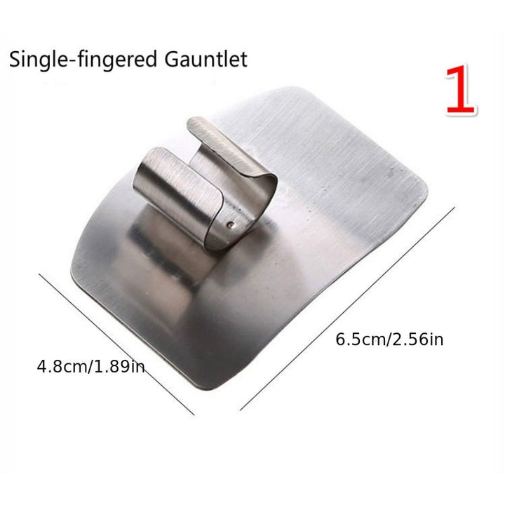 1pc Stainless Steel Finger Guard for Safe Slicing - Durable Kitchen Protector for Cutting - Cooking Tool Accessory