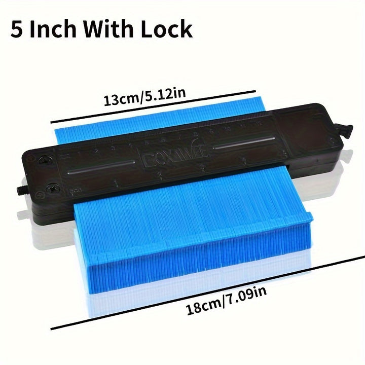 5Inch/10Inch GOXAWEE Precision Contour Gauge - Squares for Flooring, Construction, Carpenter, DIY Handyman - Adjustable Lock, Precise Irregular Shape Duplicator for Accurate Measurements
