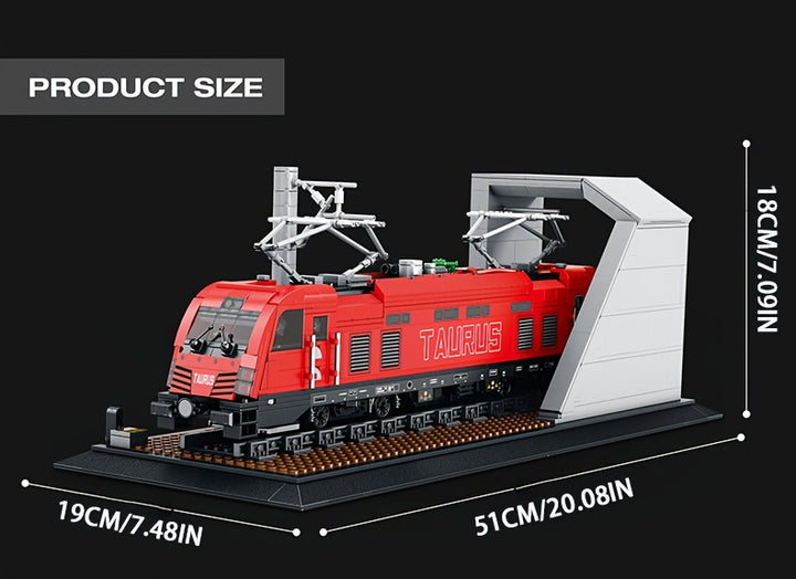 1939pcs Electric Passenger Train Building Blocks Toy, Creative Home Accessories, Party Table Decorations, Mini Building Blocks, Holiday Toys, Christmas Gifts