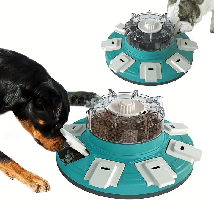 Dog Rotating Puzzle Toy, Dog Treat Puzzle Slow Feeder, Interactive Enrichment Toys For Large/Medium/Small, Dog Food Dispenser For Boredom And Mental Stimulation