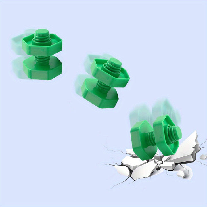 Twist, Build & Learn!
This 20-piece screw and nut building block set is perfect for little hands to develop coordination, fine motor skills, and problem-solving. Made of safe, durable plastic—fun and educational for curious young minds! 🔩🧠🎨