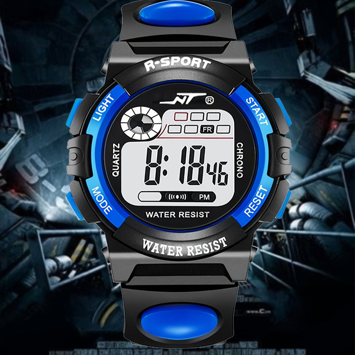 Vibrant Youth Watch - Luminous Digital Timepiece with Multifunctional Features for Middle School Students, Boys, and Girls, High School, Casual Wear, Water-Resistant, and Easy-to-Read Display