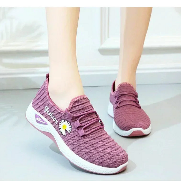 Adult sneakers, women's light running shoes, net shoes, comfortable soft soled sneakers, women's breathable casual single shoes