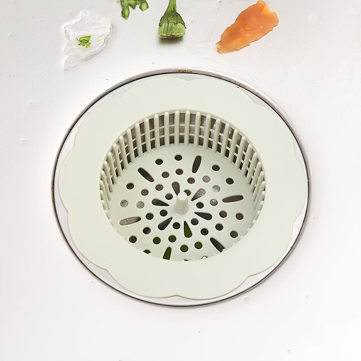 1pc Durable Plastic Sink Strainer - Perfect for Kitchen & Bathroom Sinks!