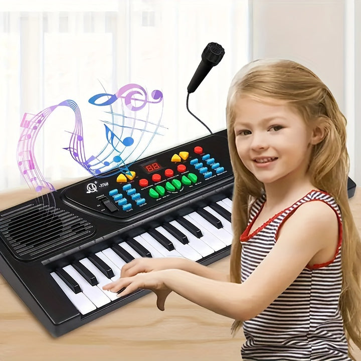 37 Keys Electronic Piano, Single Channel Children's Keyboard Piano, Portable Electronic Piano For Children, Music Piano Keyboard Educational Toys, For Boys Girls Starter Educational Toys Halloween Christmas Birthday Gifts