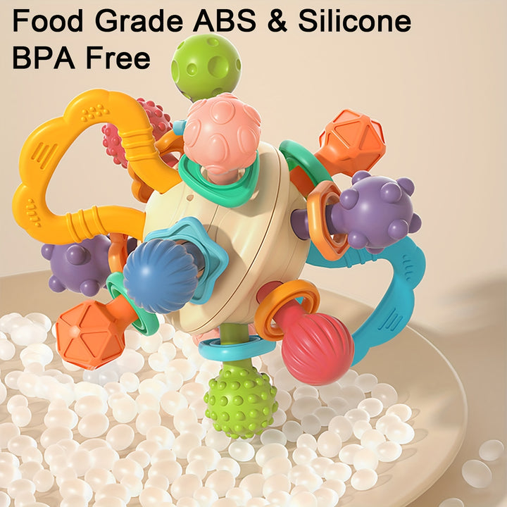 Learn, Soothe & Play – All in One!
This 2-in-1 Montessori baby toy combines sensory teething and gentle rattling to support early learning and development. Safe, fun, and perfect for boys and girls. An ideal gift for 1st birthdays, Christmas & more👶🎁