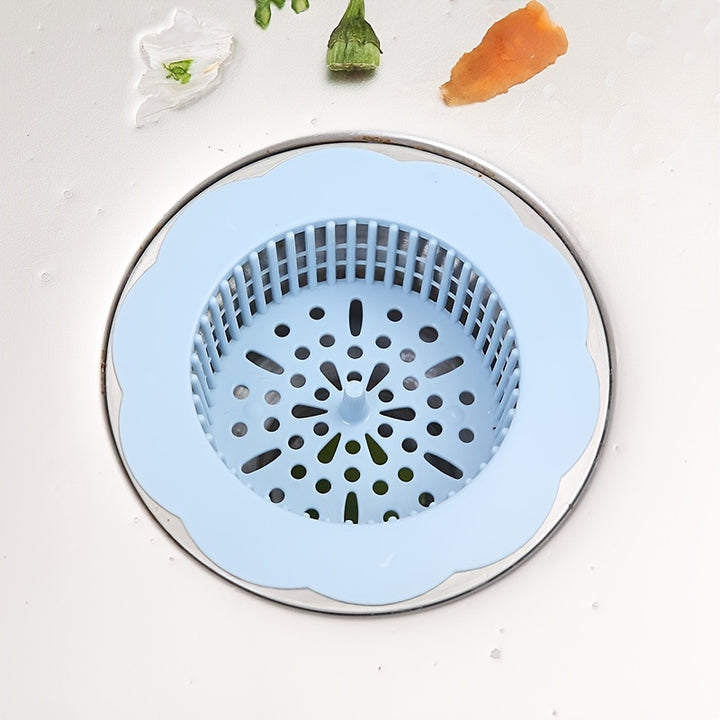 1pc Durable Plastic Sink Strainer - Perfect for Kitchen & Bathroom Sinks!