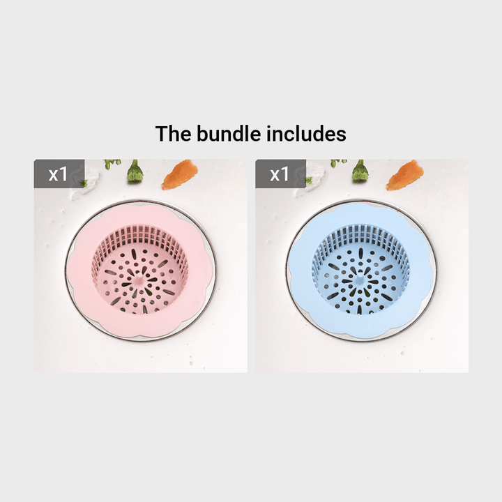 1pc Durable Plastic Sink Strainer - Perfect for Kitchen & Bathroom Sinks!