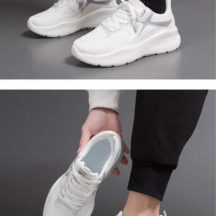 Sports Sneakers for Women Versatile Thick Soled Casual Breathable Running Shoes Soft Sole Slip-Resistant for Everyday Use