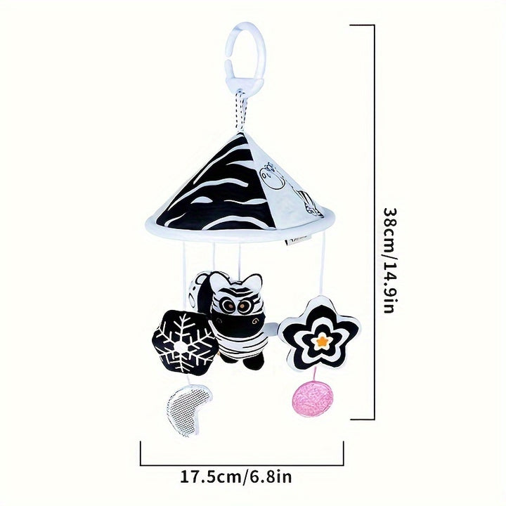 Visual Stimulation On the Go
This black and white hanging baby toy features soft animal designs, gentle wind chimes, and high-contrast colors to support early visual development. Perfect for cribs, strollers, car seats, and baby carriers. 👶🖤🤍