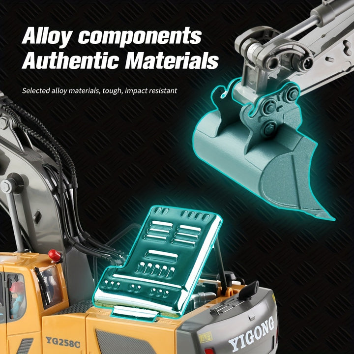 Dig Into Realistic Fun!
This 11-channel RC excavator features 2.4G remote control, durable alloy & plastic design, and powerful functions for lifelike digging action. Perfect for kids aged 6–10.the perfect gift! 🎁 🚧