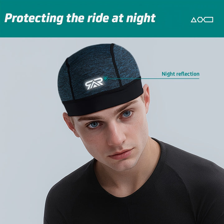 1pc Premium Breathable Cycling Cap for Men - Sun Protection & Moisture Absorption