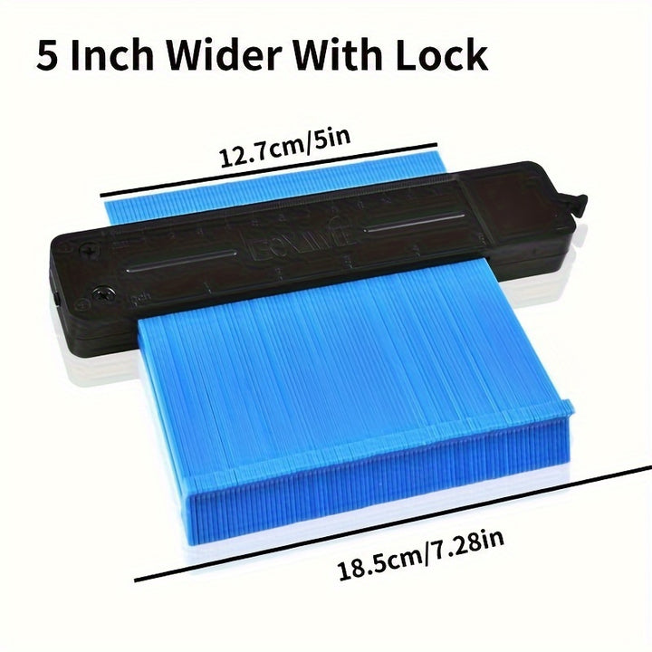 5Inch/10Inch GOXAWEE Precision Contour Gauge - Squares for Flooring, Construction, Carpenter, DIY Handyman - Adjustable Lock, Precise Irregular Shape Duplicator for Accurate Measurements