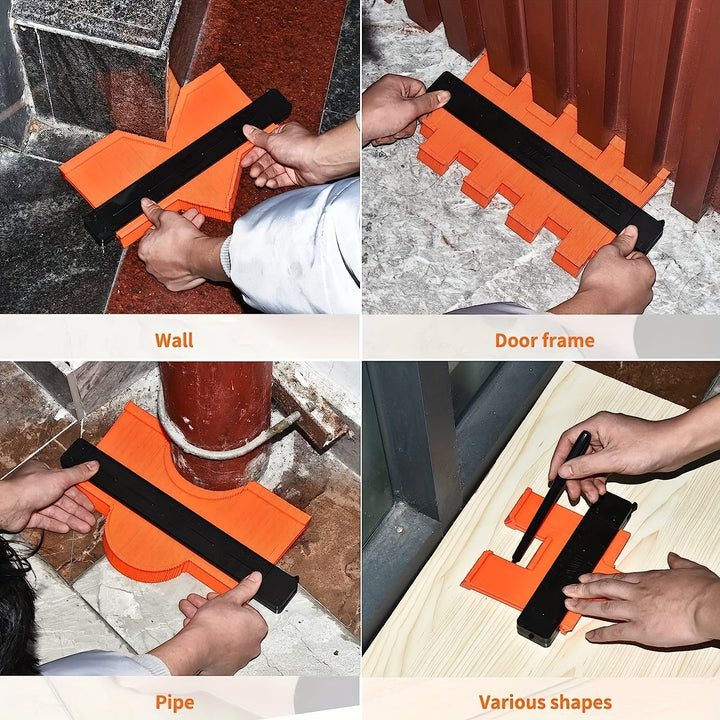 5Inch/10Inch GOXAWEE Precision Contour Gauge - Squares for Flooring, Construction, Carpenter, DIY Handyman - Adjustable Lock, Precise Irregular Shape Duplicator for Accurate Measurements