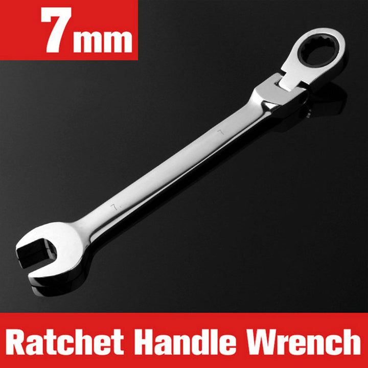 1pc/12pcs, Ratchet Wrench With Flexible Head, Dual-use Ratchet Tool Automotive Hand Tool Ratchet Wrench