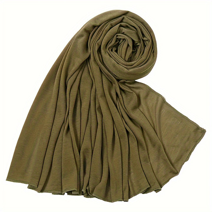 1pc/4pcs Ultra Soft Boho Pleated Head Wrap Turban Cap - Elegant Solid Color, Extra Long, Breathable Head Band Tie for Women
