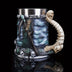 1pc Death Coffee Mug - 20oz 304 Stainless Steel Resin Coffee Cup with Horror Grim Reaper Design, Perfect for Summer and Winter Drinks, Home Kitchen Item, Birthday and Halloween Gift
