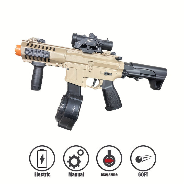 Blaster Gun, Electric Ball Blaster, High Orbeez Gun Performance Cool Toy Gun, Rechargeable Splatter Ball Toys For Outdoor Activities Shooting Game Party Favors.Christmas And New Year Gifts