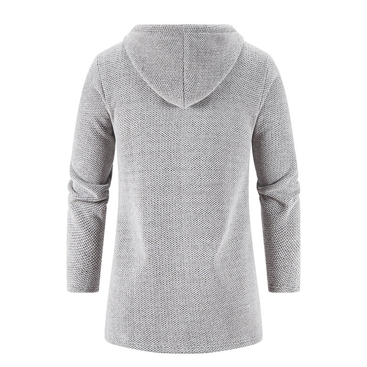 Men's Autumn And Winter Plush Thick Warm Mid Length Hooded Cardigan Best Sellers