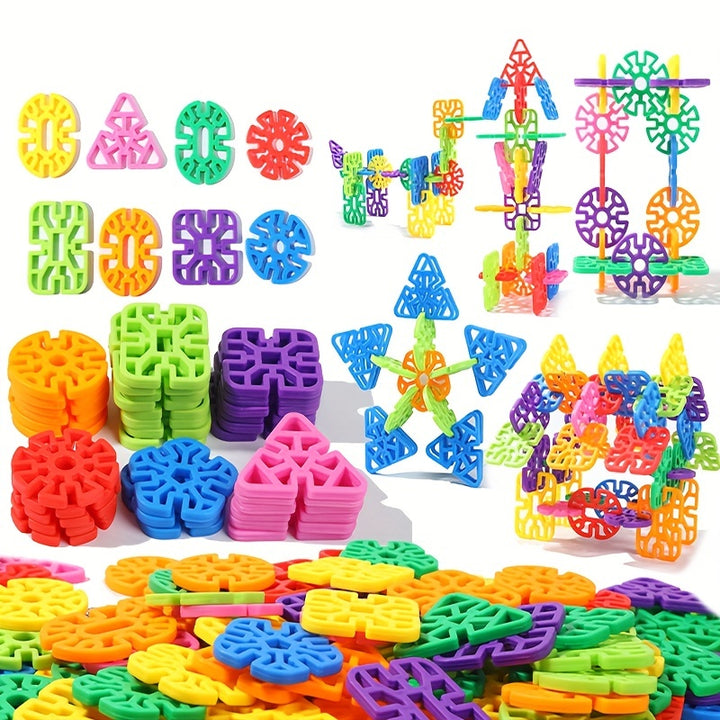 Build, Create, Imagine!
This 98-piece snowflake building block kit lets kids explore endless shapes and structures while boosting creativity, motor skills, and problem-solving. Fun, educational, and perfect for boys and girls. Random colors included! 🧩🌈