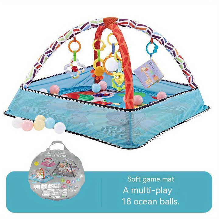 18-in-1 Fun for Little Explorers!
This baby activity gym set includes a soft crawling mat, ball pit, safety fence, and sensory toys—designed to support movement, coordination, and early learning. Perfect for newborns and toddlers.👶