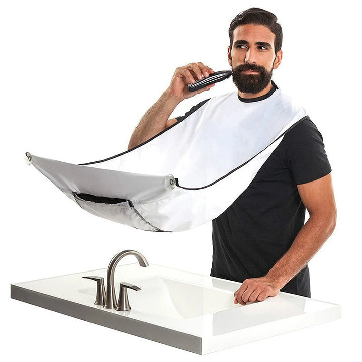 Men's Beard Shaving Apron - Cleaning Bib For Hairdressers And Shavers - Perfect For Grooming And Styling