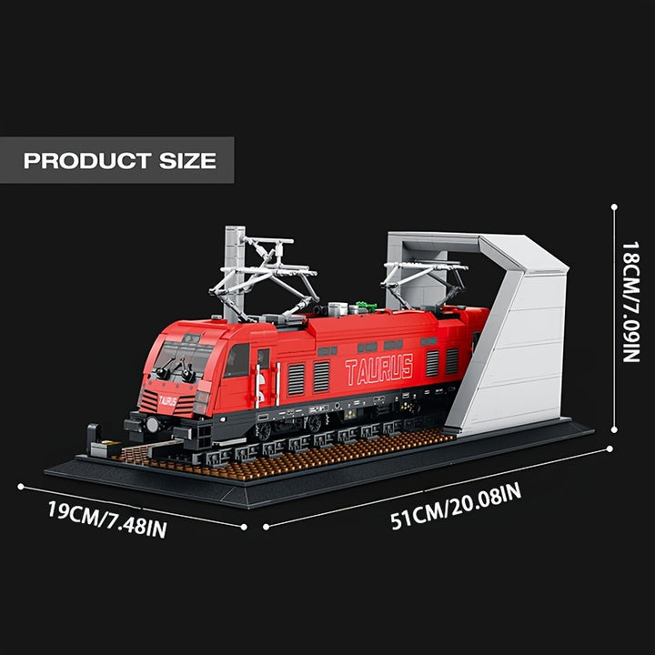 1939pcs Electric Passenger Train Building Blocks Toy, Creative Home Accessories, Party Table Decorations, Mini Building Blocks, Holiday Toys, Christmas Gifts