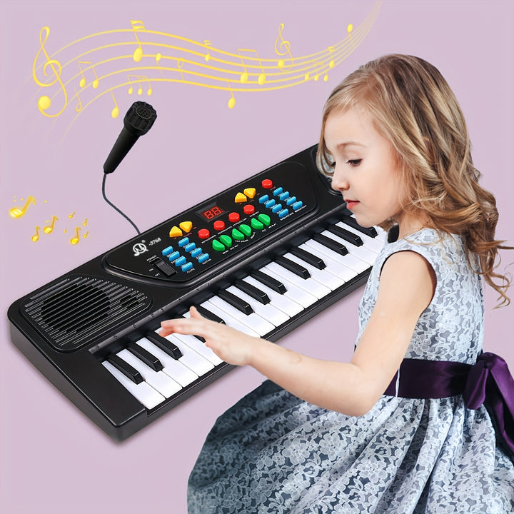 37 Keys Electronic Piano, Single Channel Children's Keyboard Piano, Portable Electronic Piano For Children, Music Piano Keyboard Educational Toys, For Boys Girls Starter Educational Toys Halloween Christmas Birthday Gifts