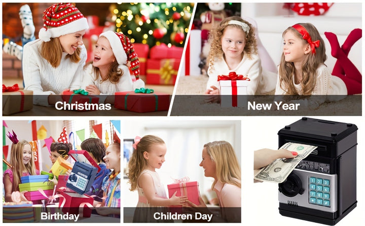 Save Smart, Play Hard!
This electronic coin bank features password protection and a large capacity—making saving money fun and secure for kids aged 3–12. A perfect gift for boys and girls ! 💰🔐🎁