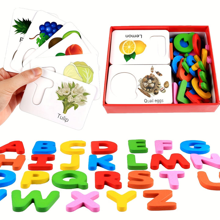 Learn ABCs Through Play!
This wooden alphabet flashcard set combines letter recognition with puzzle fun—perfect for developing problem-solving skills and hand-eye coordination in toddlers and preschoolers. 🎓🔤🧩