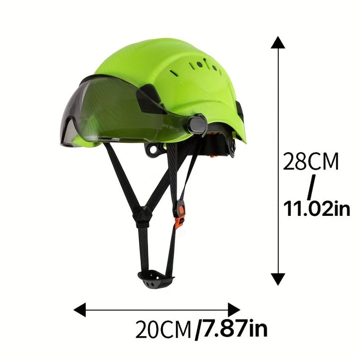 1pc LOEBUCK Carbon Fiber Pattern, Engineering Hat Carbon Fiber Work Safety Hat, Protective Building Hat