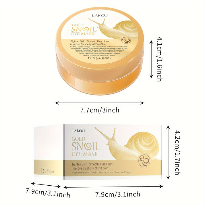 1 Box Snail Eye Mask, Eye Patch, Under Eye Patches For Puffy Eyes, Eye Masks For Dark Circles And Moisturizing