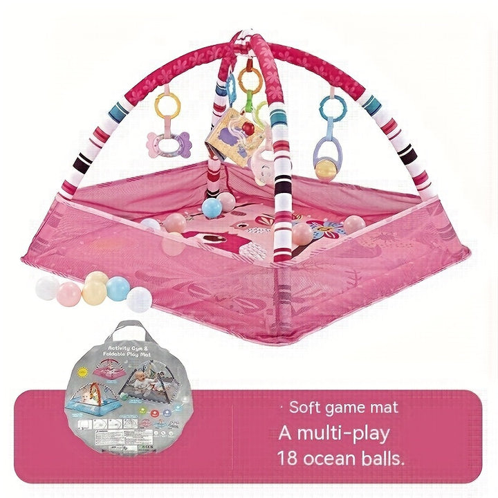 18-in-1 Fun for Little Explorers!
This baby activity gym set includes a soft crawling mat, ball pit, safety fence, and sensory toys—designed to support movement, coordination, and early learning. Perfect for newborns and toddlers.👶