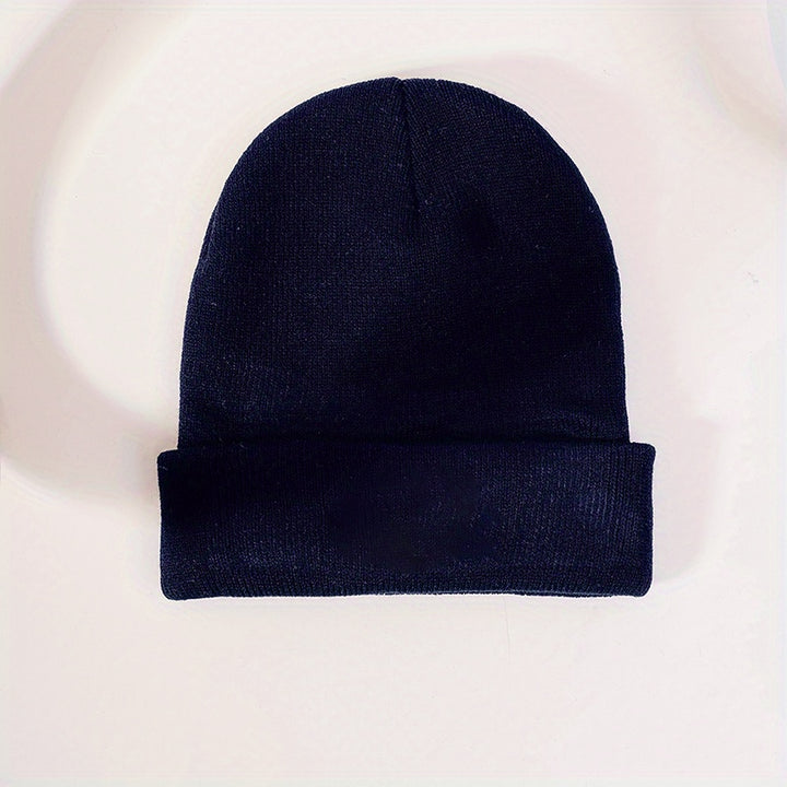Trendy Candy Color Basic Beanie Simple Casual Knit Hats Elastic Coldproof Skull Cap Cuffed Beanies For Women Men Autumn & Winter