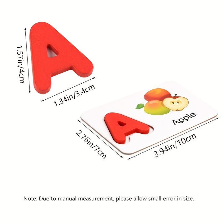 Learn ABCs Through Play!
This wooden alphabet flashcard set combines letter recognition with puzzle fun—perfect for developing problem-solving skills and hand-eye coordination in toddlers and preschoolers. 🎓🔤🧩