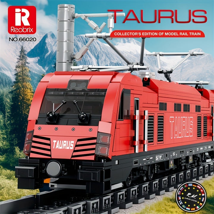 1939pcs Electric Passenger Train Building Blocks Toy, Creative Home Accessories, Party Table Decorations, Mini Building Blocks, Holiday Toys, Christmas Gifts